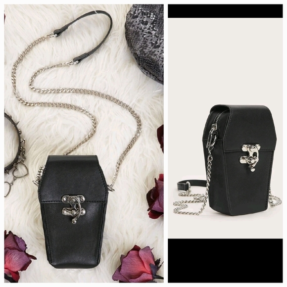 GONE SOON Coffin Crossbody Purse Bag - Picture 4 of 8